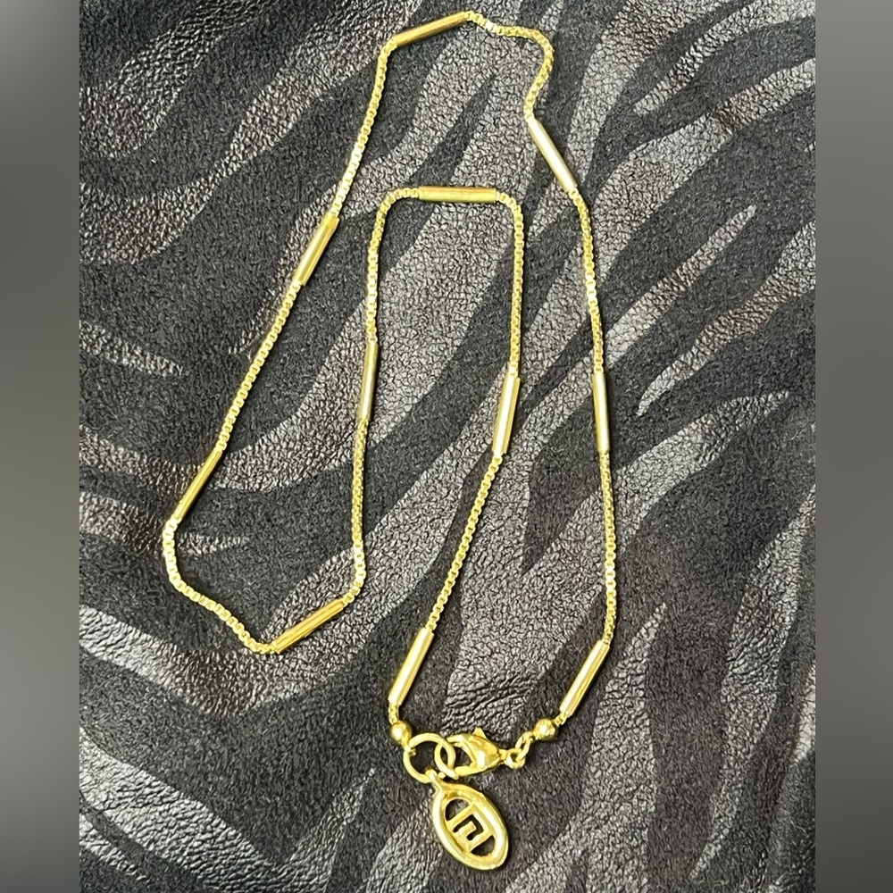 Givenchy Necklace 20” Gold Tone